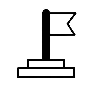 bayrak simgesi, ince çizgi simgesi moda tasarımı