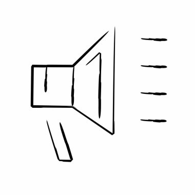 Soyut Ses Simgesi, Vektör İllüstrasyonu.