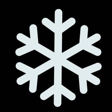Kar ikonu. kar Tanesi simgesi vektörü.
