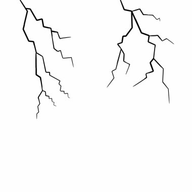 yıldırımlar beyaz arkaplanı korur