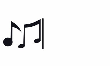 Müzik notaları ve Boşluk Kopyalama Alanıyla Dünya Müzik Günü.