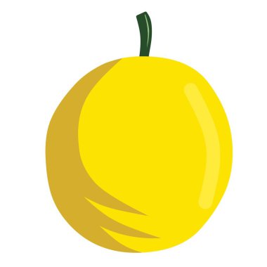 Taze limon vektör çizimi, canlı limon vektör sanatı. Beyaz bir arkaplanda