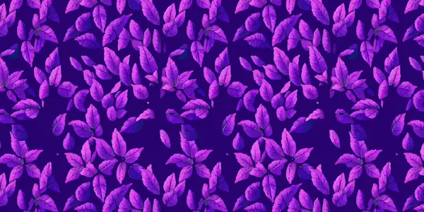 Vector Illustration Seamless Tropical Flower Pattern Background — Stock Vector