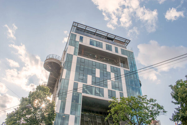 Vienna, Austria. 25 July 2023 Twilight wonders exploring the enchanting Haus des meeres public aquarium in Vienna's Esterhazy Park.