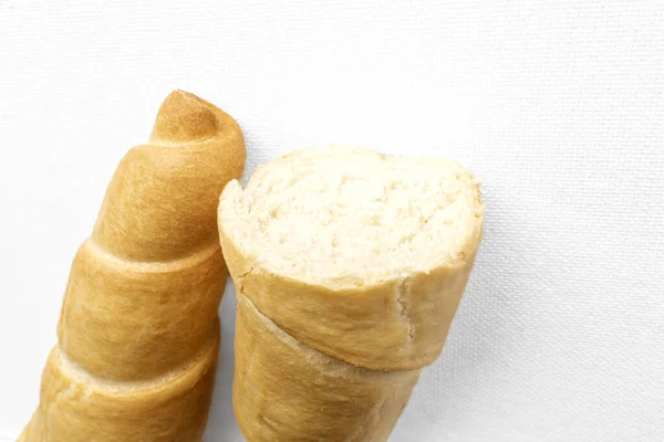 Salted Breadstick Golden Brown Breadstick Sprinkle Salt Providing Crispy Savory — Stock Photo, Image