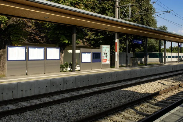 Vienna Austria Ago 2023 Stazione Strebersdorf Subito Rinnovamento Moderno Con — Foto Stock