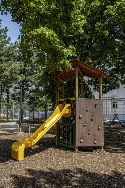 Viena Austria Julio 2023 Parque Infantil Experimente Exuberancia Del Juego — Foto de Stock