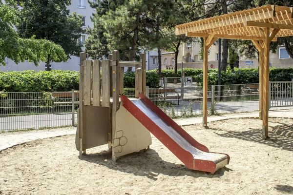Vienna Austria July 2023 Park Playground Experience Exuberance Play Our — Stock Photo, Image