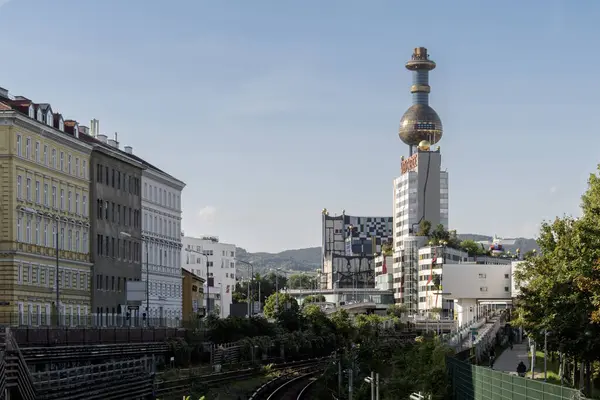 Viena Austria Ago 2023 Única Planta Basura Energía Viena Diseñada — Foto de Stock