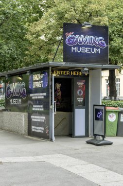 Vienna, Austria 18 Aug 2023. Gaming Museum: A former torture museum transformed. Discover video game evolution, programming courses, and plans for the world's largest gaming collection. clipart