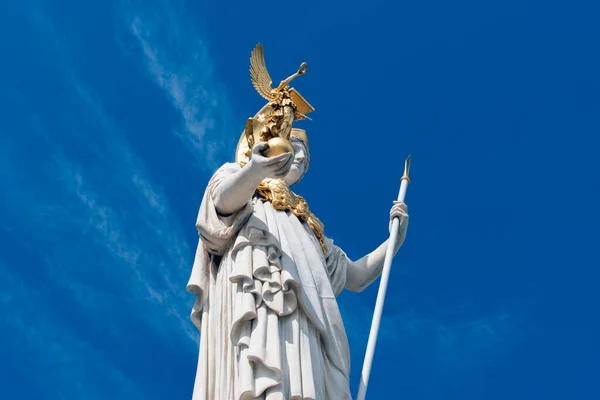 Viena Áustria Agosto 2023 Pallas Athena Brunnen Athena Wisdom Majestic — Fotografia de Stock