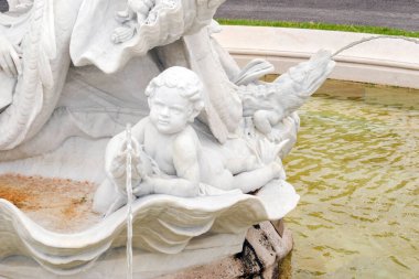 Viyana, Avusturya 1 Sep 2023. Efsanevi Çeşme: Büyüleyici Triton ve Naiad Çeşmesi, 1890 'dan bir başyapıt,)