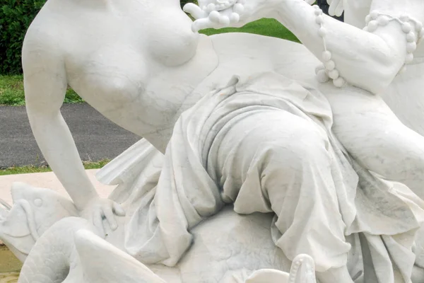 Vienna Austria Sep 2023 Mythical Fountain Admire Enchanting Triton Naiad — Stock Photo, Image