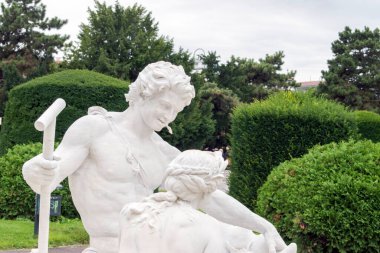 Viyana, Avusturya 1 Sep 2023. Efsanevi Çeşme: Büyüleyici Triton ve Naiad Çeşmesi, 1890 'dan bir başyapıt,)