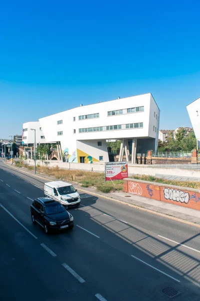 Viena Austria Sep 2023 Spittelau Viaducts Housing Zaha Hadid Revitalizó —  Fotos de Stock