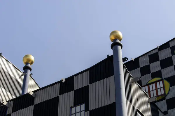 Wien Austrien Sep 2023 Spittelau Avfallsförbränningsfabrik Hundertwassers Ikoniska Skapande Vienna — Stockfoto