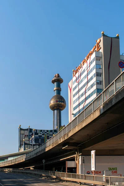 Viena Austria Sep 2023 Fábrica Incineración Residuos Spittelau Hundertwassers Creación — Foto de Stock