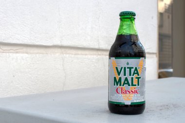 Viyana, Avusturya 18 Eylül 2023: Vita malt klasiği - Enerjiyi Canlandıran Enerji Arttırma, Etkin Yaşam Tarzı İçin Mükemmel Doğal Kaynak.