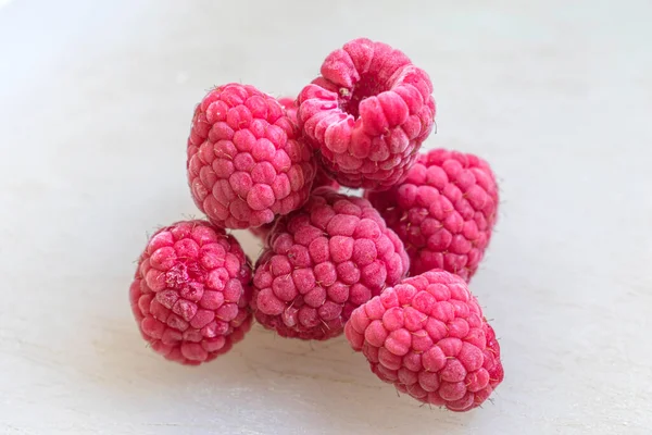 Himbeere Erleben Sie Lebendige Rote Himbeeren Aus Nächster Nähe Die — Stockfoto