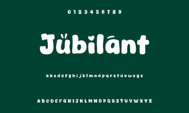 Çocuklar için çizgi film renkli yazı tipi. Yaratıcı boya ABC harfleri ve sayılar. Parlak alfabe. Kağıt kesilmiş. Posterler, afişler, doğum günü kartları için. Vektör