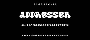 Klasik sokak sanatı grafiti yazı tipi. vektör alfabesi.