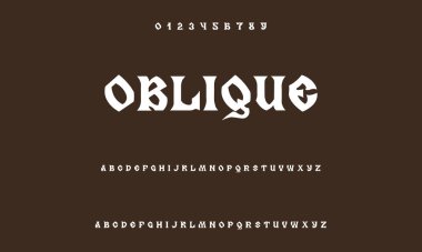 Modern Bold Font. Regular Italic Number Typography urban style alphabet fonts for fashion, sport, technology, digital, movie, logo design, vector illustration