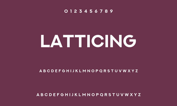 Vector illustration of typography sans serif. Uppercase a to z. Condense stylish.Elegant alphabet letters. Classic Lettering Minimal Fashion Designs. Typography modern sans serif fonts and numbers. vector illustration