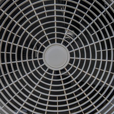 fan kliması yakın plan, hava kompresörünü kapat, klimayı soğutmak için yelpaze, arka plan ve dokuyu kopyala