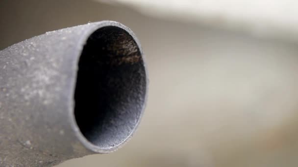 Fumaça Carro Tubulação Poluição Automóvel Veículo Indústria Automóvel Automóvel Ambiente — Vídeo de Stock