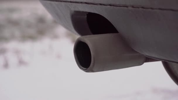 Humo Contaminación Coche Tubo Escape Vehículo Gas Transporte Transporte Industria — Vídeos de Stock