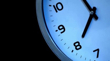Saatin 4K Zaman Çizelgesi Analog Alarm Saati Neredeyse Çarpıcı Sinema Arkaplan Canlandırması