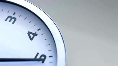Saatin 4K Zaman Çizelgesi Analog Alarm Saati Neredeyse Çarpıcı Sinema Arkaplan Canlandırması