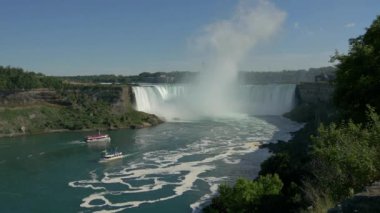 Niagara Şelalesi Amerikan Şelalesi ve arka plandaki Kanada şelalesi duvar kağıtları