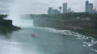 Tatil tatili. Niagara Şelaleleri. Su parkı, Kanada turizmi.