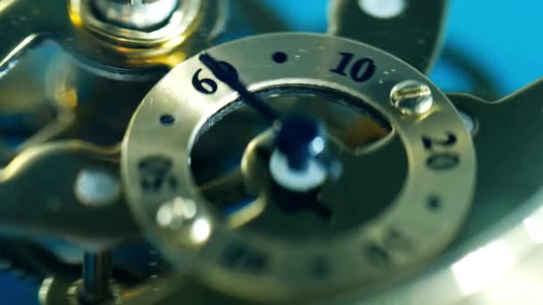 Close Horloge Vintage Tic Tac Film Concept Cinématographique Antique Vieille — Video