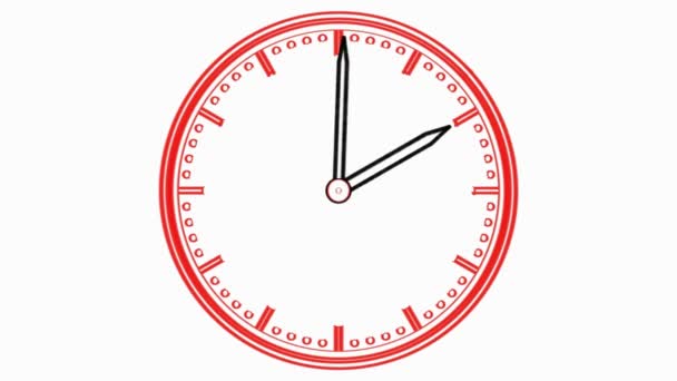 Time Lapse Clock Timelapse Orologio Parete Tempo Ciclo Completo Che — Video Stock