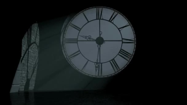 Ultrahd Nahaufnahme Des Zeitrahmens Vintage Clock Zeitraffer Bewegt Sich Schnell — Stockvideo