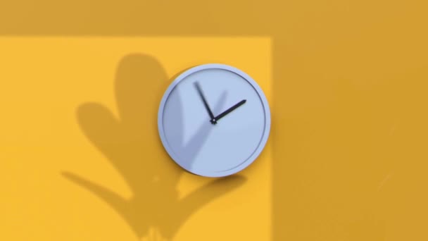 Closeup Horloge Timelapse Concept Date Limite Vitesse Regarder Fond Lapse — Video