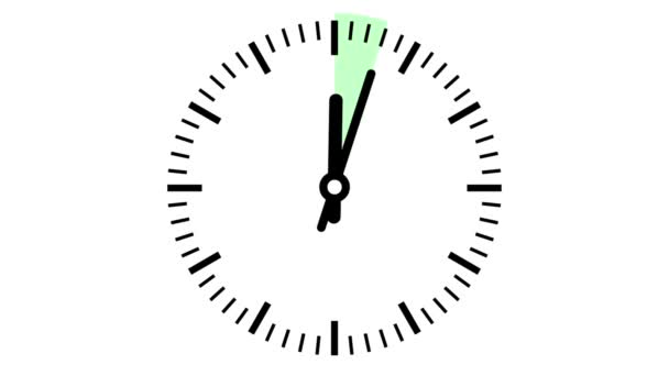 애니메이션 배경의 Timelapse Loopable Video Clock Timelapse — 비디오