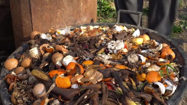 Atık Atığı Organik Plastiği Çöplük Çöplüğü Çöplüğü — Stok video