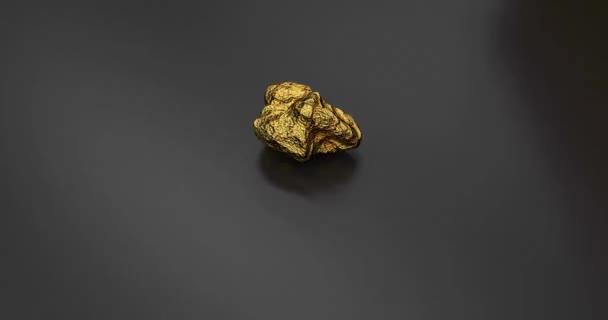 Oro Mineral Goleden Brillante Concepto Para Las Finanzas Negocio Dinero — Vídeo de stock