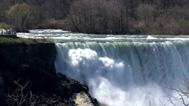 Niagara Falls Ontario Canada Plek Bestemming Reis Opmars Watervallen — Stockvideo