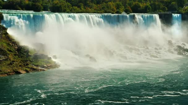 Niagara Falls Ontario Canada International Trip Destination Holiday — Stock Video