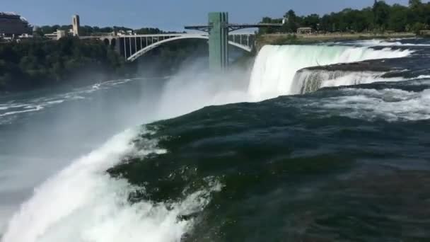 Incroyable Niagara Falls Drone Voyage Chute Eau Aérienne Canada Tourisme — Video