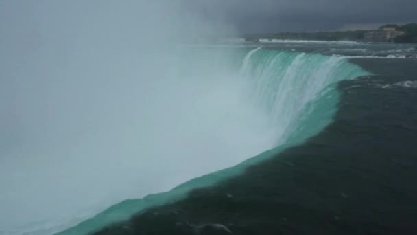 Niagara Falls Ontario Drone Aerial Footage Beautiful Landscape Water Fall — Stock Video