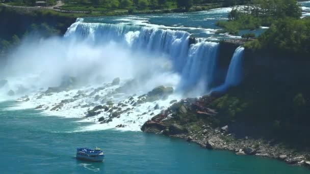 Incroyable Niagara Falls Drone Voyage Chute Eau Aérienne Canada Tourisme — Video