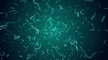 Soyut teknoloji arka planı. Dijital iş hattı ağı konsepti. Dijital bağlantı noktaları ve çizgileri hareket ettiriyor. Teknoloji geçmişi