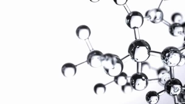 Dna Molekyle Animation Abstrakte Molekyler Begrebet Videnskab Biologi Gør Struktur – Stock-video
