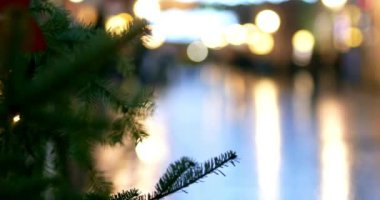 Soyut noel tasarımı kutlama dekorasyonu kış yolculuğu arka plan parlak ışık tatili