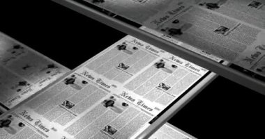 3D gazete fabrikası medya metin yazıcısı yapım presi üretiyor